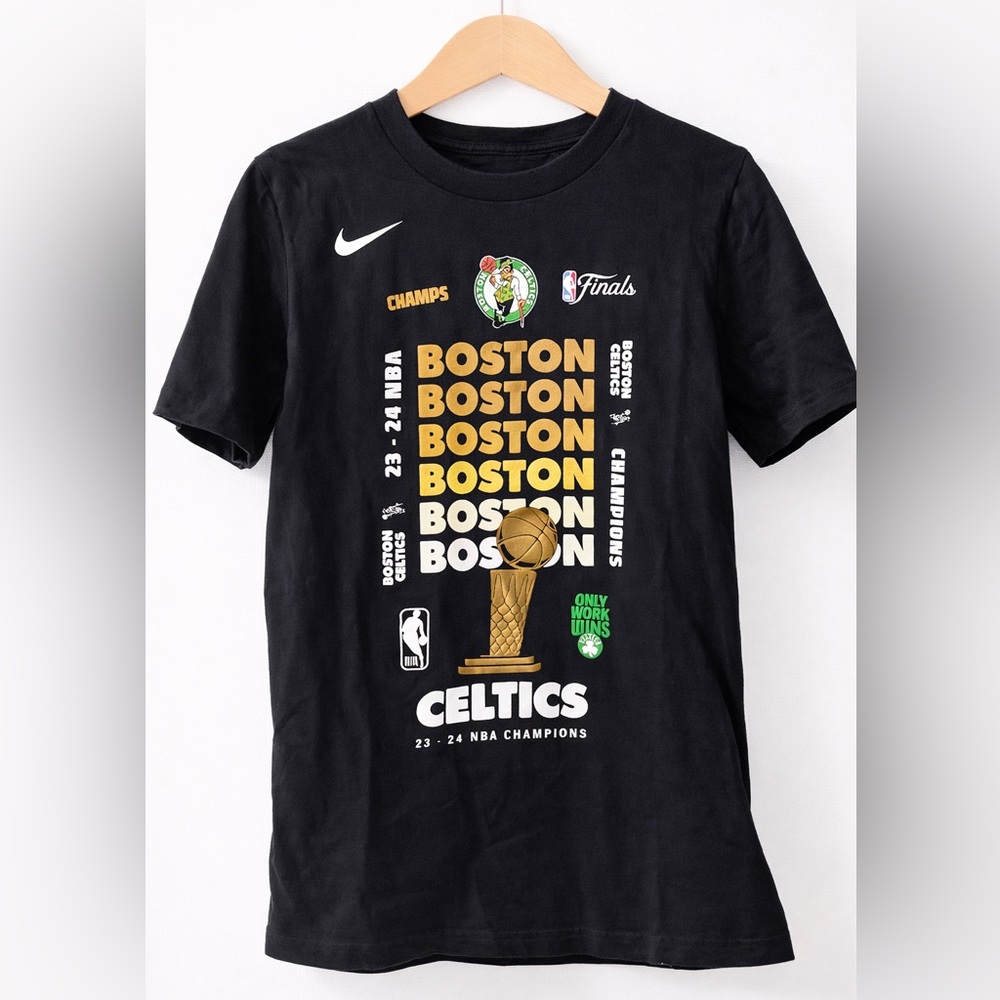 Nike Black Boston Celtics Championship Tee